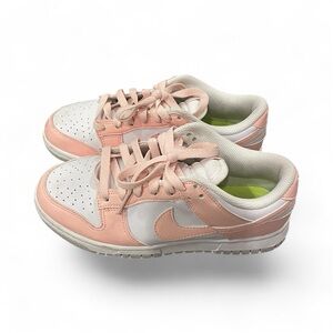 Womens Pink and White Nike Dunks